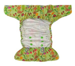 Pocket diaper, double-row snaps, OS, FLOWERS