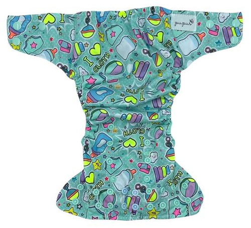 Pocket diaper, double-row snaps, OS coolmax, DJ BOBO