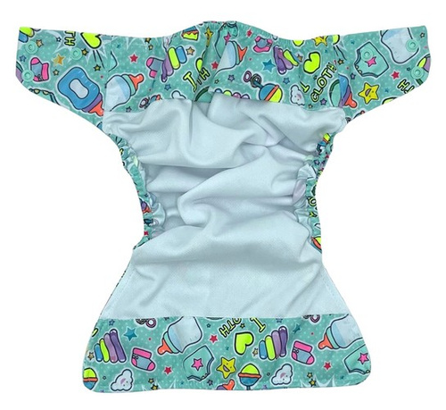 Pocket diaper, double-row snaps, OS coolmax, DJ BOBO