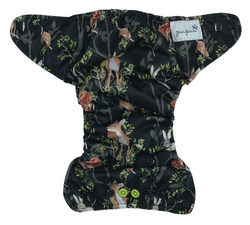 Newborn Pocket Diaper 3-7kg - NIGHT IN THE FOREST