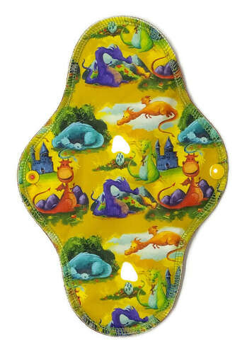 LARGE L Cloth Menstrual Pad - DRAGONS