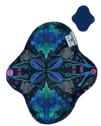SMALL S Cloth Menstrual Pad - NEON SPLASH