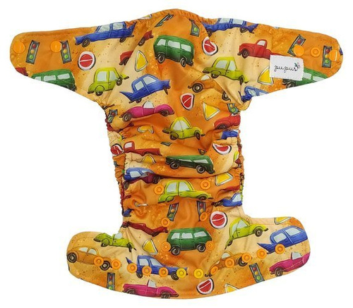 Pocket diaper, one-row snaps, OS CARS