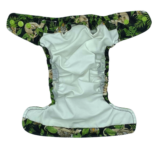 Pocket diaper, one-row snaps, MINI OS 4-11kg WILD CATS