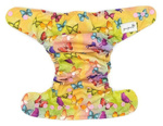 Pocket diaper, one-row snaps, OS Butterflies