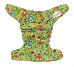 Pocket diaper, one-row snaps, MINI OS 4-11kg FLOWERS