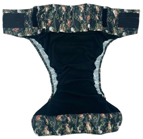 Reusable diaper for adults with insert - NIGHT IN THE FOREST
