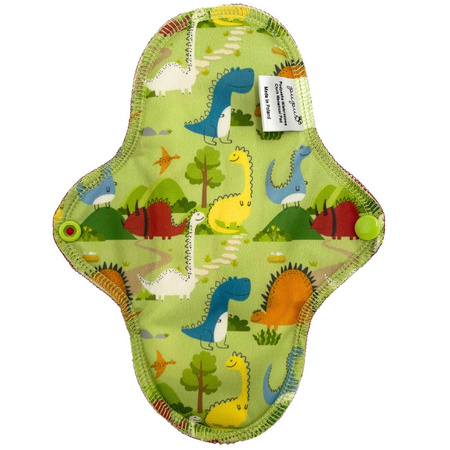 MEDIUM M Cloth Menstrual Pad - DINOSAURS