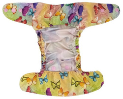 Diaper cover, one-row snaps Mini OS 4-11kg BUTTERFLIES