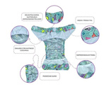 Newborn Diaper Cover 3-7kg - Flowers