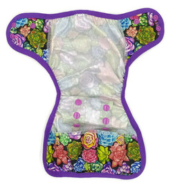 Diaper Cover with elastic piping SUCCULENTS OS 7-16kg