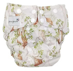 Pocket diaper, double-row snaps, OS, Day in the forest