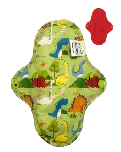 Absorbant menstrual din material textil, mărimea M - DINOZAURI