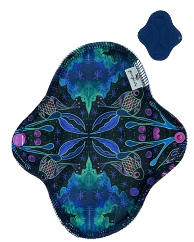 SMALL S Cloth Menstrual Pad - NEON SPLASH