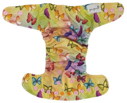 Diaper cover, one-row snaps Mini OS 4-11kg BUTTERFLIES