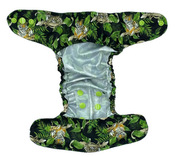 Diaper cover, one-row snaps Mini OS 4-11kg WILD CATS