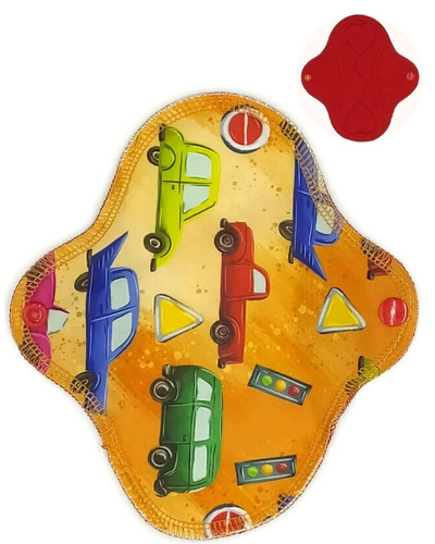 SMALL S Cloth Menstrual Pad Cars