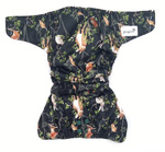Pocket diaper, double-row snaps, OS, Night in the forest
