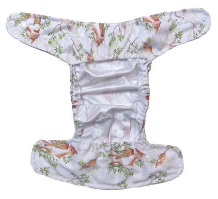 Diaper cover, one-row snaps Mini OS 4-11kg DAY IN THE FOREST