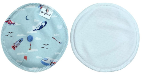 Pernițe de sân reutilizabile, bambus + coolmax, 2 bucăți, SPACE