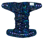 Pocket diaper, one-row snaps, OS NEON SPLASH