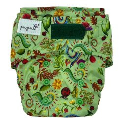 Pocket diaper FLOWERS 5-15kg - velcro