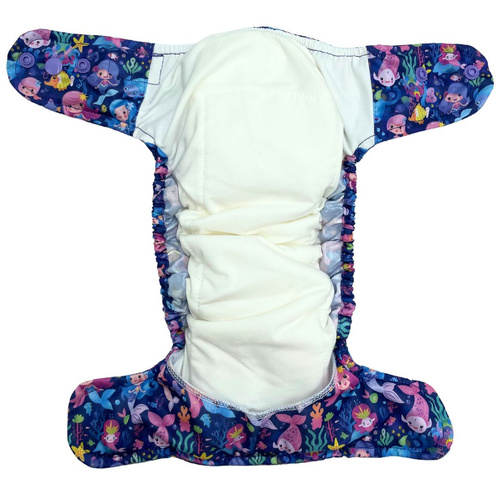 AIO (all in one) Diaper OS 6-15kg - MERMAIDS