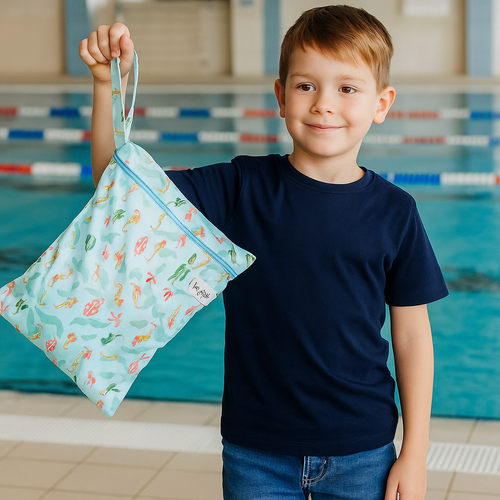 Geantă medie pentru piscină și scutece CALUL DE MARE