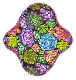 SMALL S Cloth Menstrual Pad - SUCCULENTS