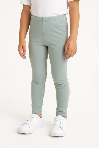 Long Leggings for Kids - Sage Mint