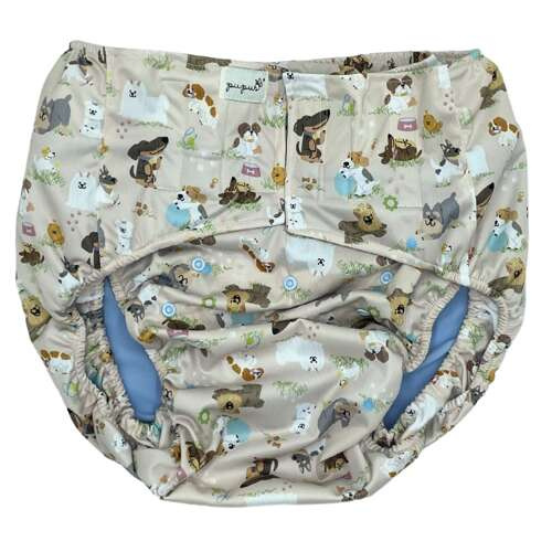 Reusable diaper for adults with insert - PUPPIES