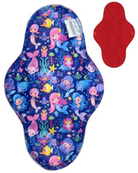 LARGE L Cloth Menstrual Pad - MERMAIDS
