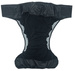 Reusable diaper for adults with insert - BLACK