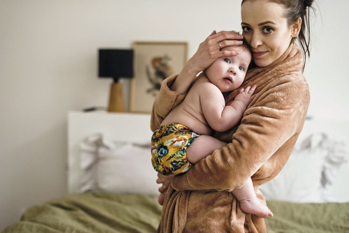 Neugeborene Taschenwindeln 3-7kg - DRACHEN