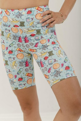 Kurze Leggings mit hohem Bund – You Go Girl