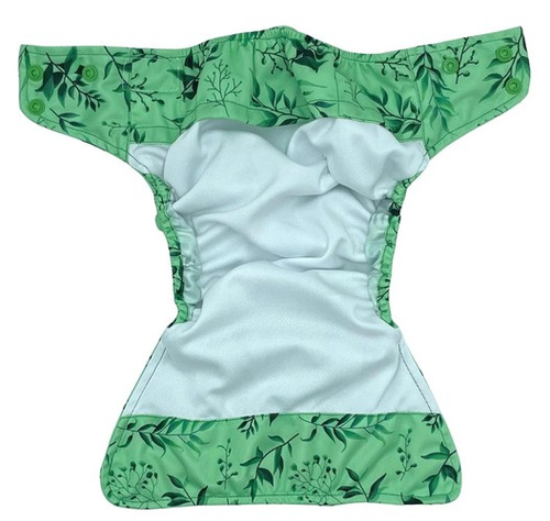 Taschenwindeln, Doppelreihe Druckknöpfe, One Size Coolmax, I FEEL GREEN