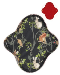 SMALL S Cloth Menstrual Pad - NIGHT IN THE FOREST