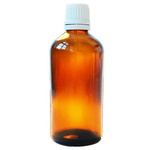 sticlă de sticlă închisă de 100 ml + picurător + capac