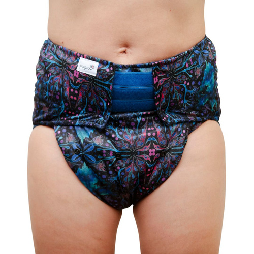 Reusable diaper for adults with insert - NEON SPLASH