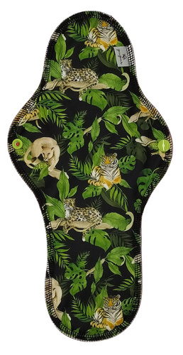 Absorbant menstrual din material textil pentru noapte - PISICI SĂLBATICE