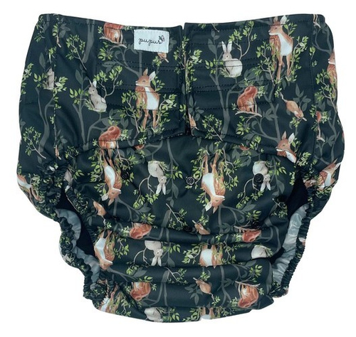 Scutec reutilizabil pentru adulți cu insert - NOAPTE ÎN PĂDURE