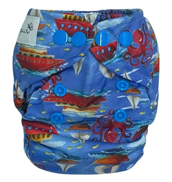 Newborn Pocket Diaper 3-7kg - BOATS