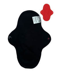 ŚREDNIA M Podpaska wielorazowa bambusowa - CZARNA