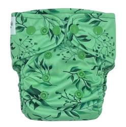 Diaper cover, one-row snaps Mini OS 4-11kg I FEEL GREEN