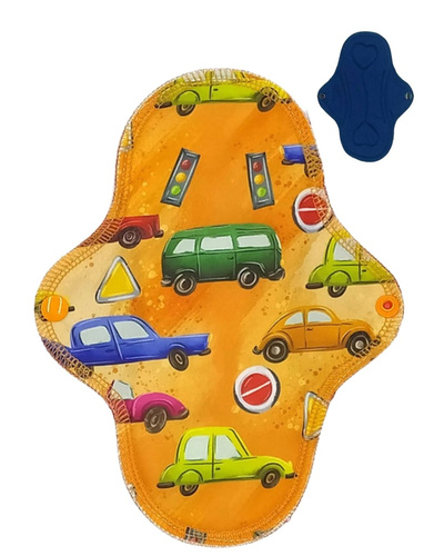 ŚREDNIA M Podpaska wielorazowa bambus-coolmax - AUTA