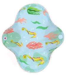 SMALL S Cloth Menstrual Pad - SEAHORSE