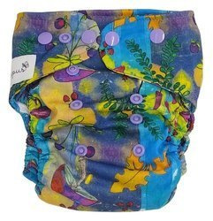 Pocket diaper, one-row snaps, OS MAGIC FOREST