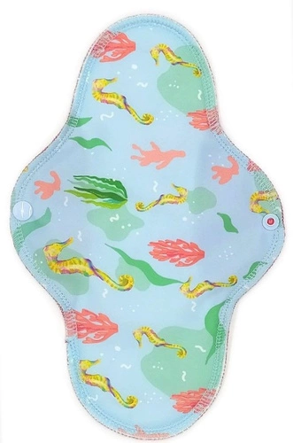 LARGE L Cloth Menstrual Pad - SEAHORSE
