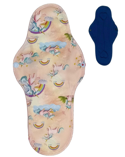 Absorbant menstrual de noapte din material textil - UNICORN
