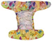 Diaper cover, one-row snaps Mini OS 4-11kg BUTTERFLIES